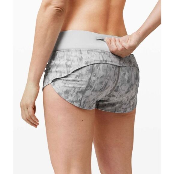 Lululemon Speed Up Short *2.5" City Breeze Alpine White Multi / Alpine White 10 - Picture 3 of 12